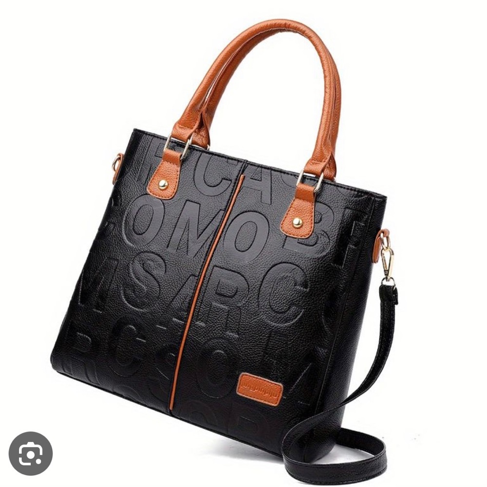 Letter Handbag, Colorblock Crossbody Bag